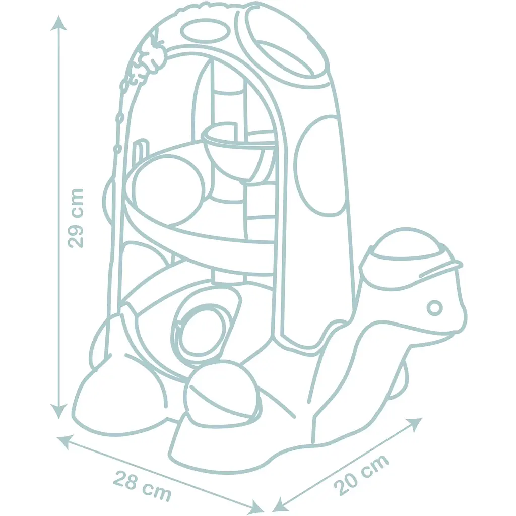 Іграшка для розвитку Smoby Little 2 в 1 Черепашка 28x20x29 см (140310) - фото 3