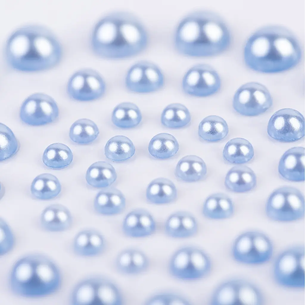 Перлини Santi самоклеючі 50 шт. сіро-блакитні (742978) - фото 2