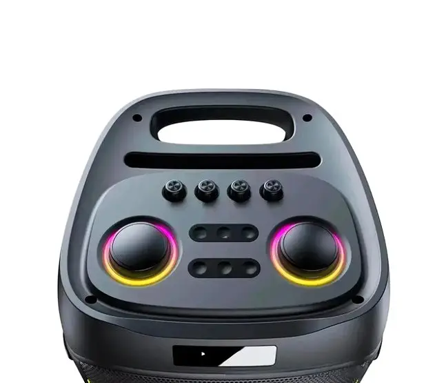 Портативна колонка ZXX-5509 з мікрофоном караоке RGB підсвічування пульт TWS/FM/USB Чорний - фото 2