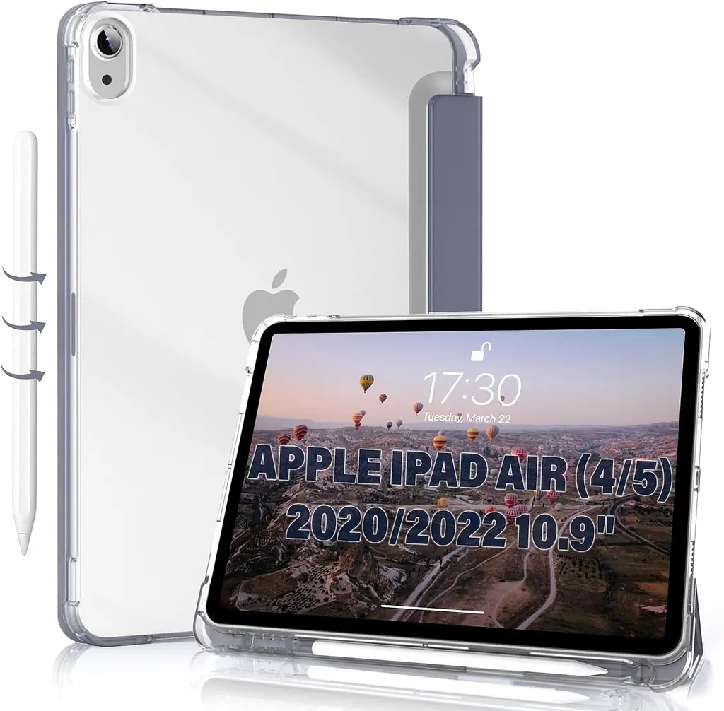 Чохол-книжка BeCover Soft Edge з кріпленням Apple Pencil для Apple iPad Air (4/5) 2020/2022 10.9 Пурпуровий (711124) - фото 2