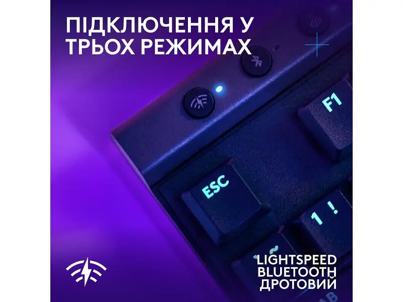 Клавіатура Logitech G515 LIGHTSPEED TKL Wireless Gaming Keyboard Black (920-014075) - фото 5