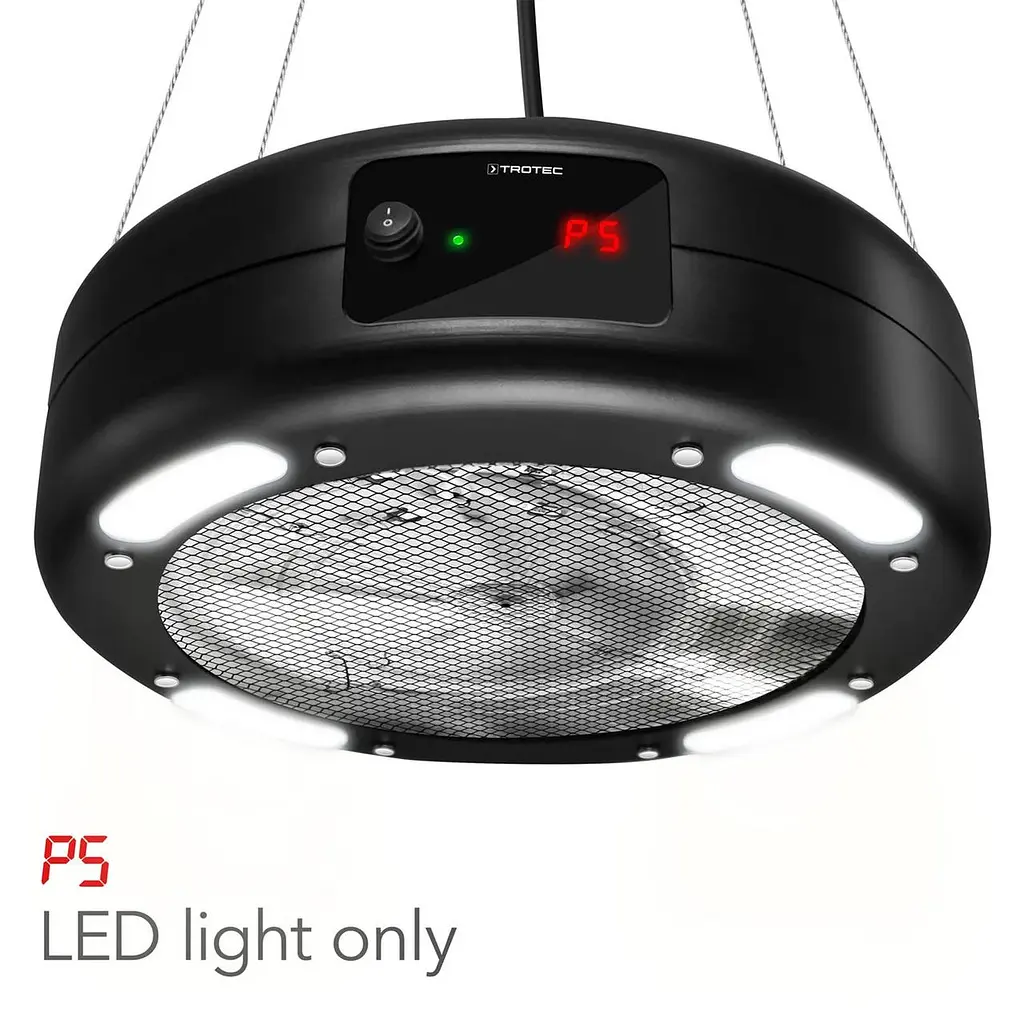 Обогреватель инфракрасный подвесной Trotec IR 1550 SC 1500W + LED Black (1410003812) - фото 6