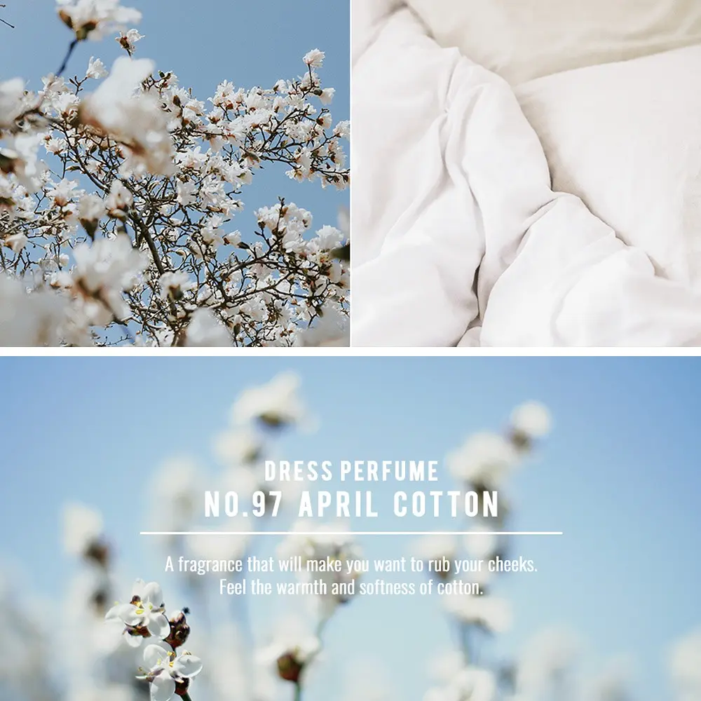 Парфумована вода W.Dressroom Dress & Living Clear Perfume No.97 April Cotton для одягу та дому 70 мл - фото 3