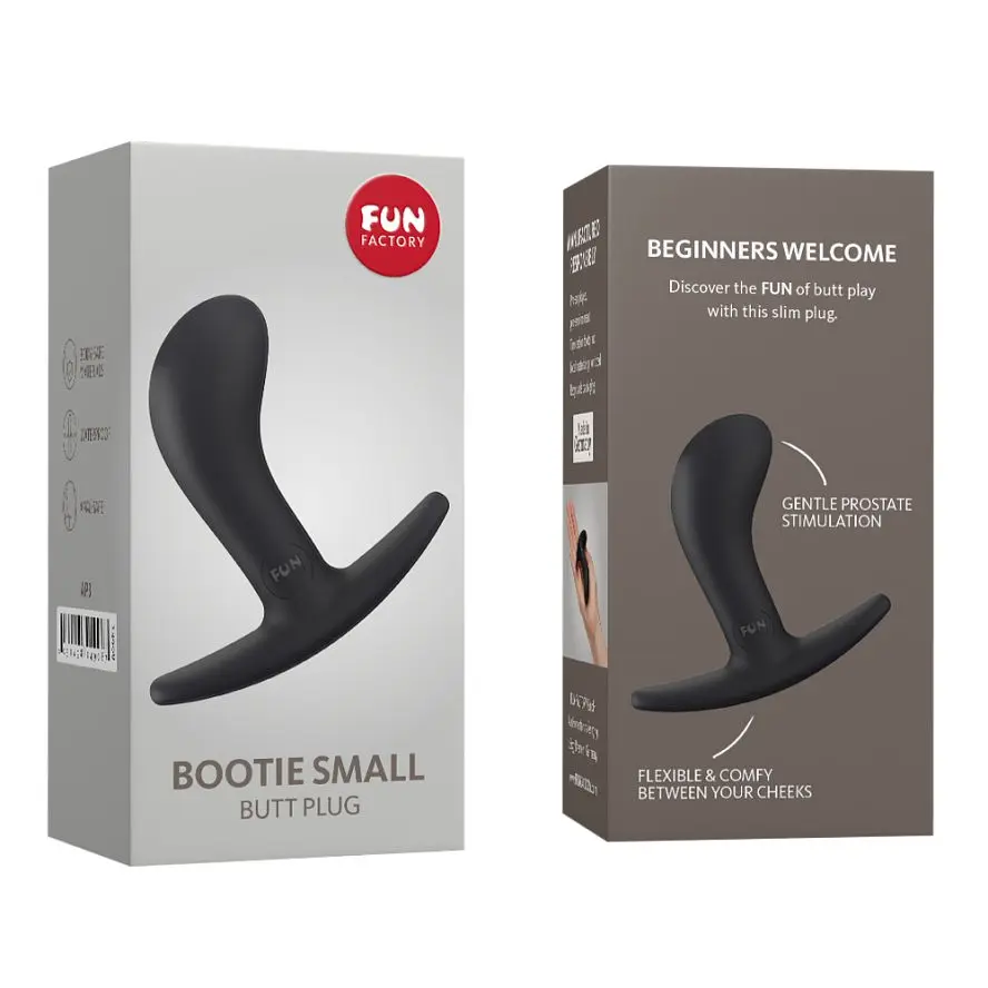 Анальная пробка унисекс, 7.5х2.5 см (черный) Fun Factory Bootie Small - фото 6