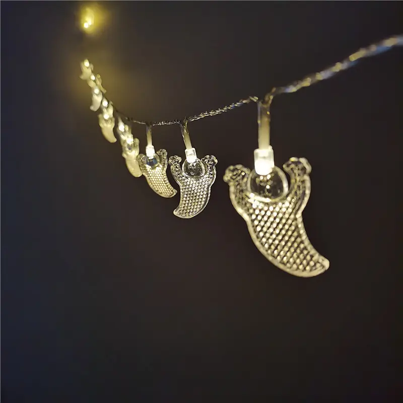 Гирлянда на Хэллоуин Привидения 10 led 150 см 5 × 3 см прозрачная - фото 2
