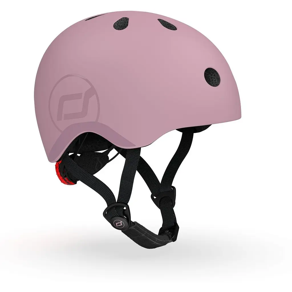 Шлем защитный детский Scoot and Ride с фонариком 51-53 см пастельно-сиреневый (SR-190605-WILDBERRY) - фото 3