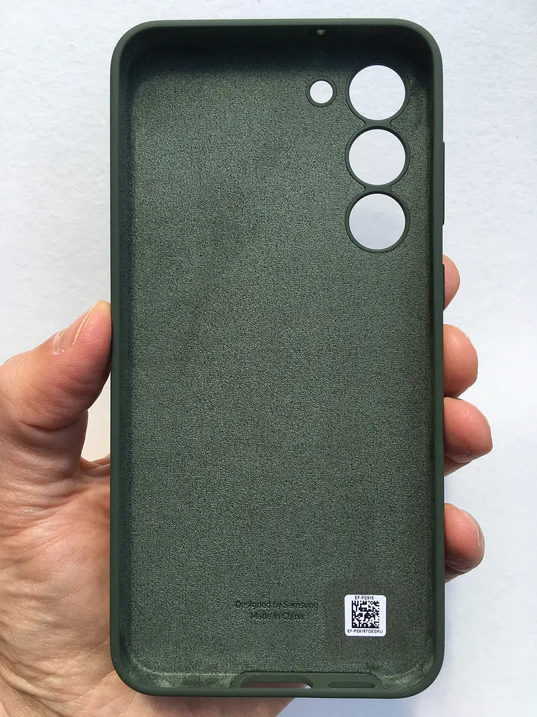 Оригінальний силіконовий чохол для Samsung Galaxy S23 Plus (6.6") Samsung Silicone Case EF-PS916TGEGRU Khaki - фото 8
