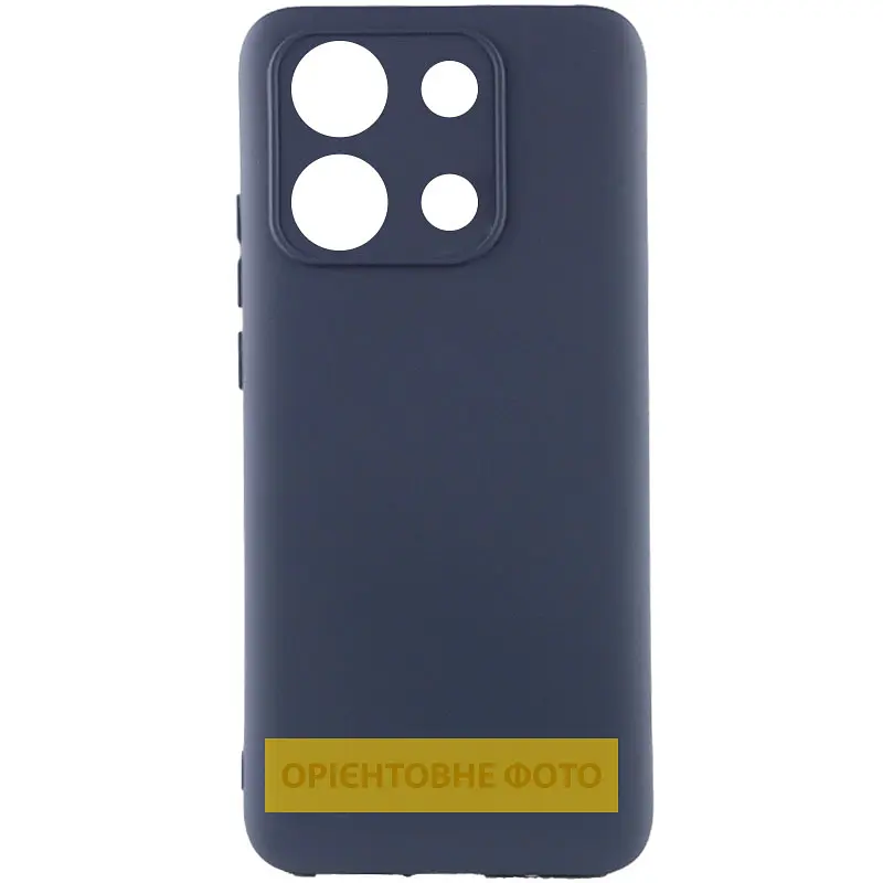 Чехол TPU Getman Liquid Silk Full Camera для Xiaomi Poco X8 Pro Синий / Midnight Blue