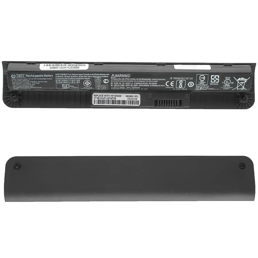 Батарея Hewlett Packard для ноутбука HP DB06 (ProBook 11 G1 11 G2) 11.25V 3030mAh 36Wh Чорний - фото 2