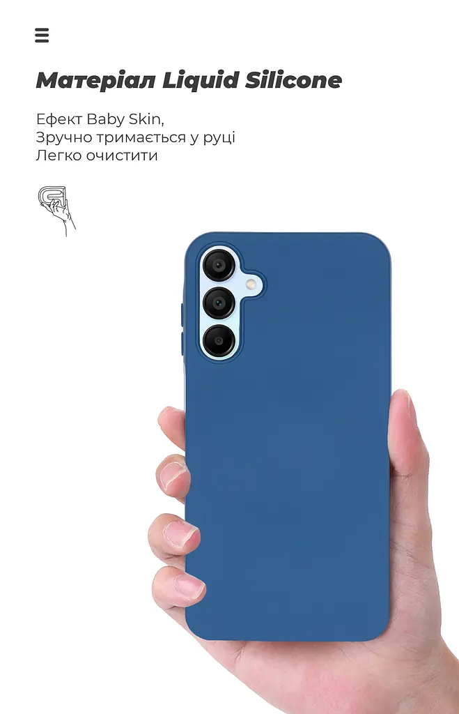 Чехол ArmorStandart ICON для Samsung A15 4G (A155) / A15 5G Dark Blue (ARM72485) - фото 7