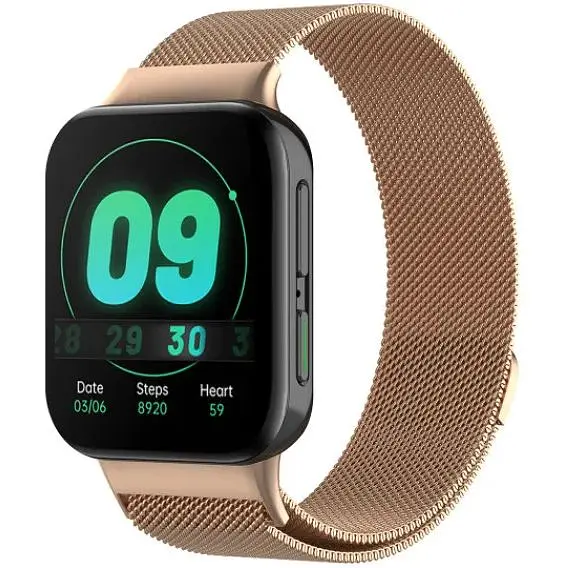 Ремешок DK Metal Milanese Loop Magnetic для Oppo Watch 41mm (rose gold) - фото 3