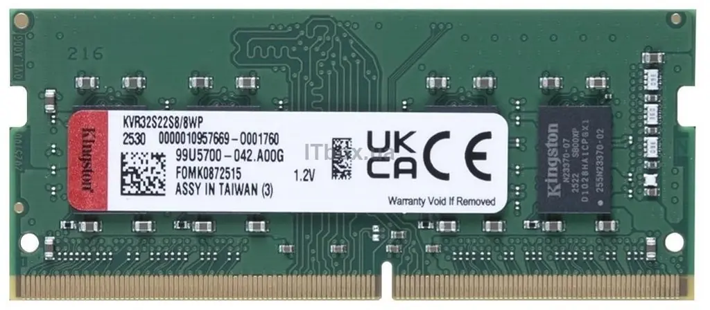 Пам'ять ноутбука DDR4 8GB 3200 Kingston teh0014311 - фото 2