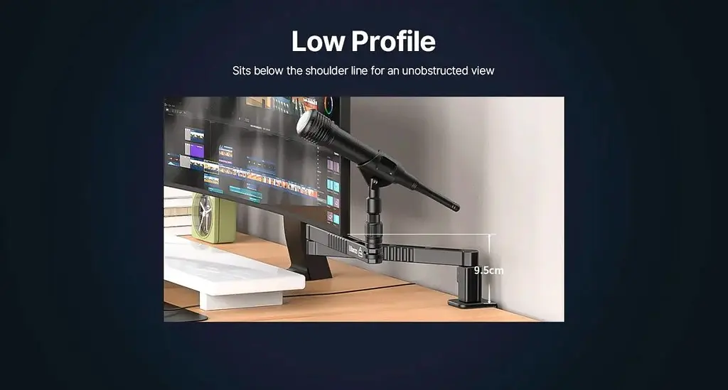 Пантограф для мікрофона Ulanzi LS26 Low Profile Microphone Arm [86252] - фото 7