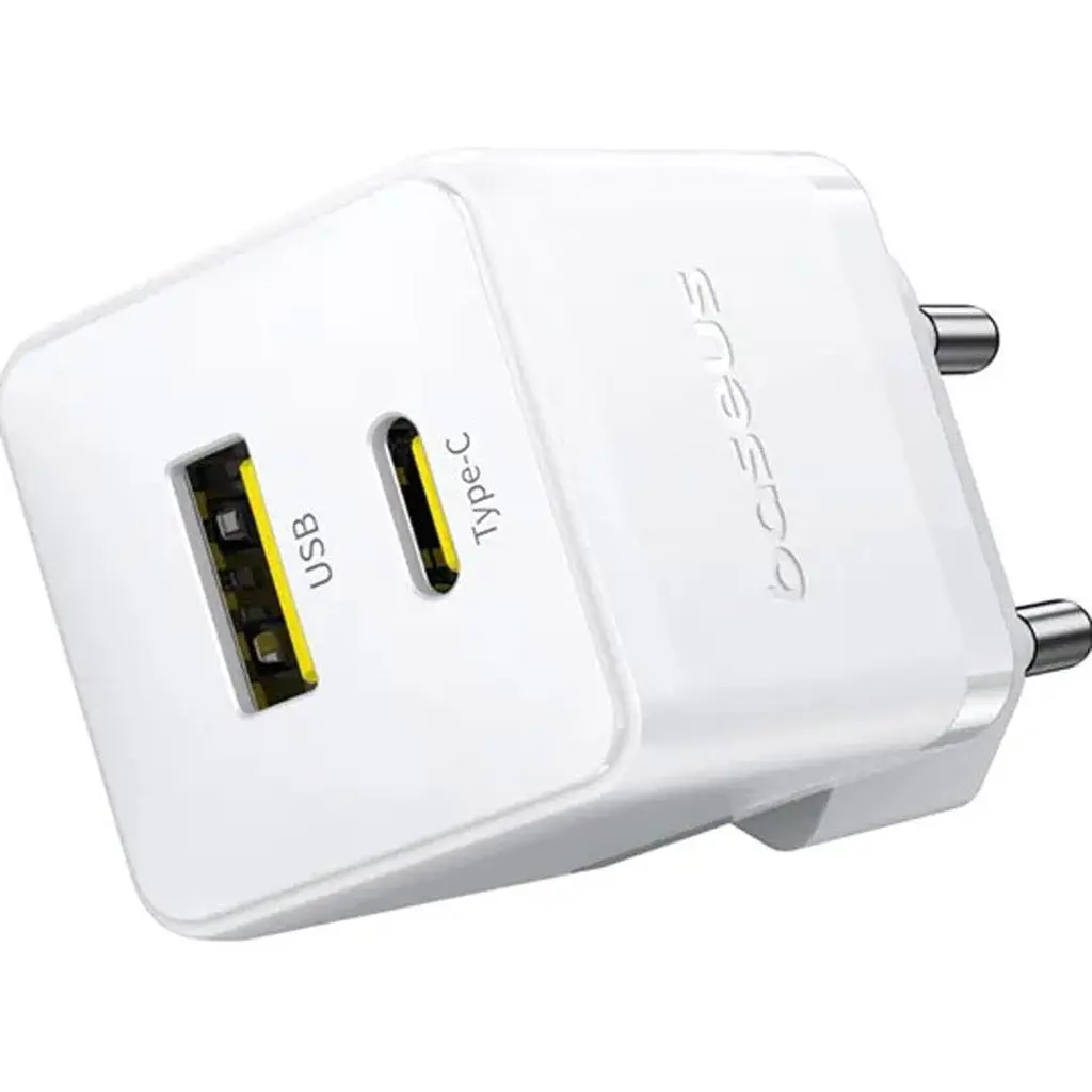 Мережевий зарядний пристрій Baseus Palm 30W USB-C/USB-A Moon White (P1011160A213-00) [132860] - фото 4