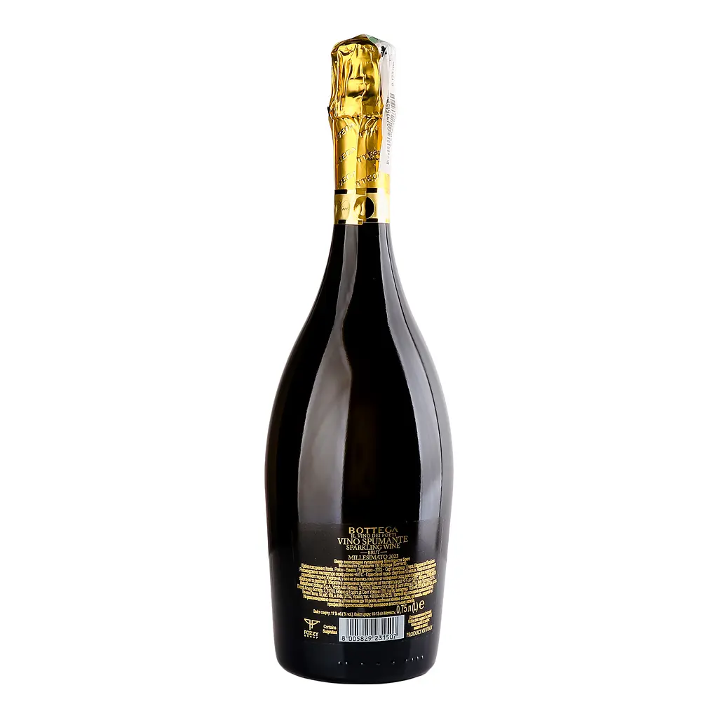 Вино игристое Bottega Millesimato Brut белое брют 0.75 л - фото 3