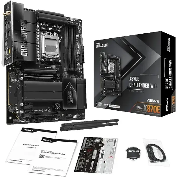 Материнська плата ASRock X870E Challenger WiFi Socket AM5