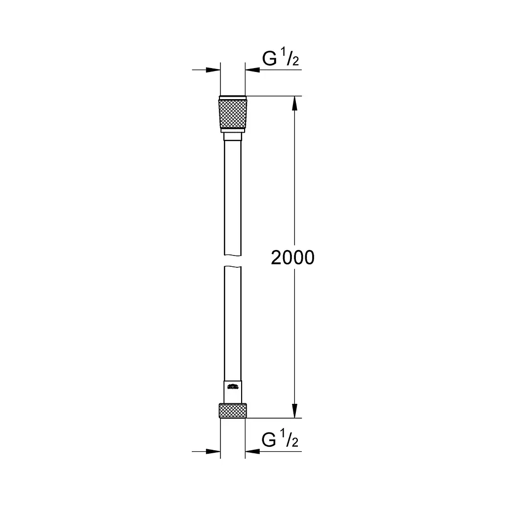 Шланг для душу Grohe VitalioFlex Metal Long-Life 2000 мм 22103000, Хром - фото 2