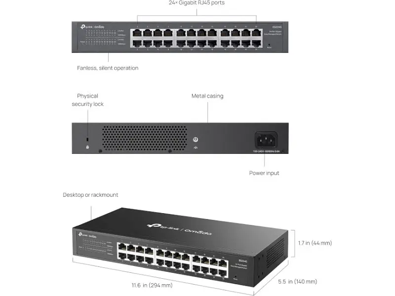 Комутатор TP-LINK Omada ES224G - фото 6