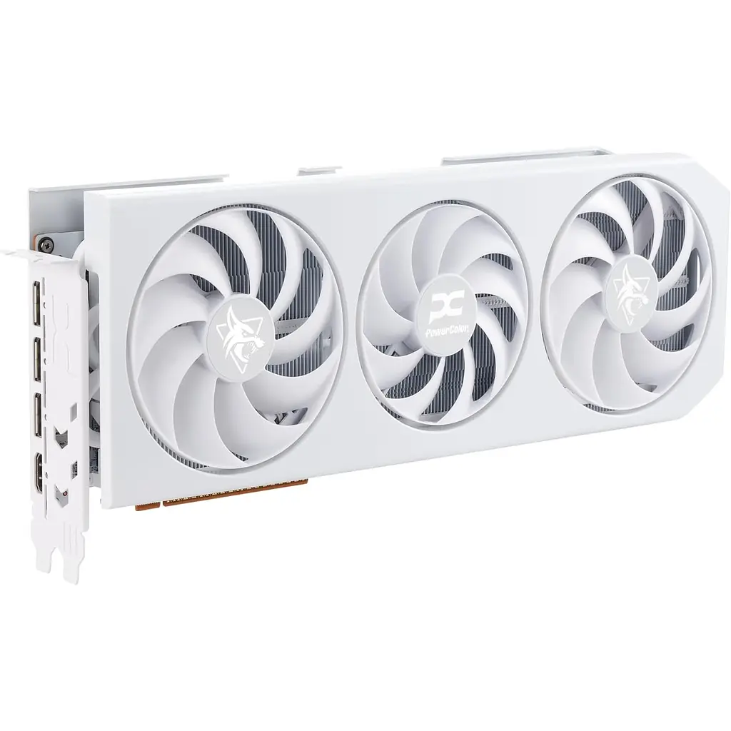 Відеокарта AMD Radeon RX 9070 XT 16GB GDDR6 Hellhound Spectral White PowerColor (RX9070XT 16G-L/OC/WHITE) - фото 4