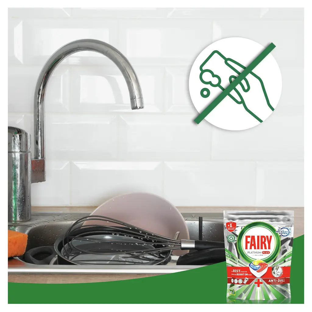 Таблетки для посудомийних машин Fairy Platinum Plus All in One Lemon 122 шт. (8700216859974) - фото 2
