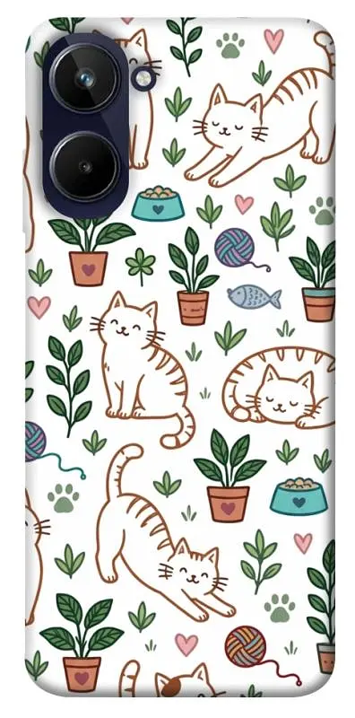 TPU чохол Demsky Cats pattern для Realme 10 4G