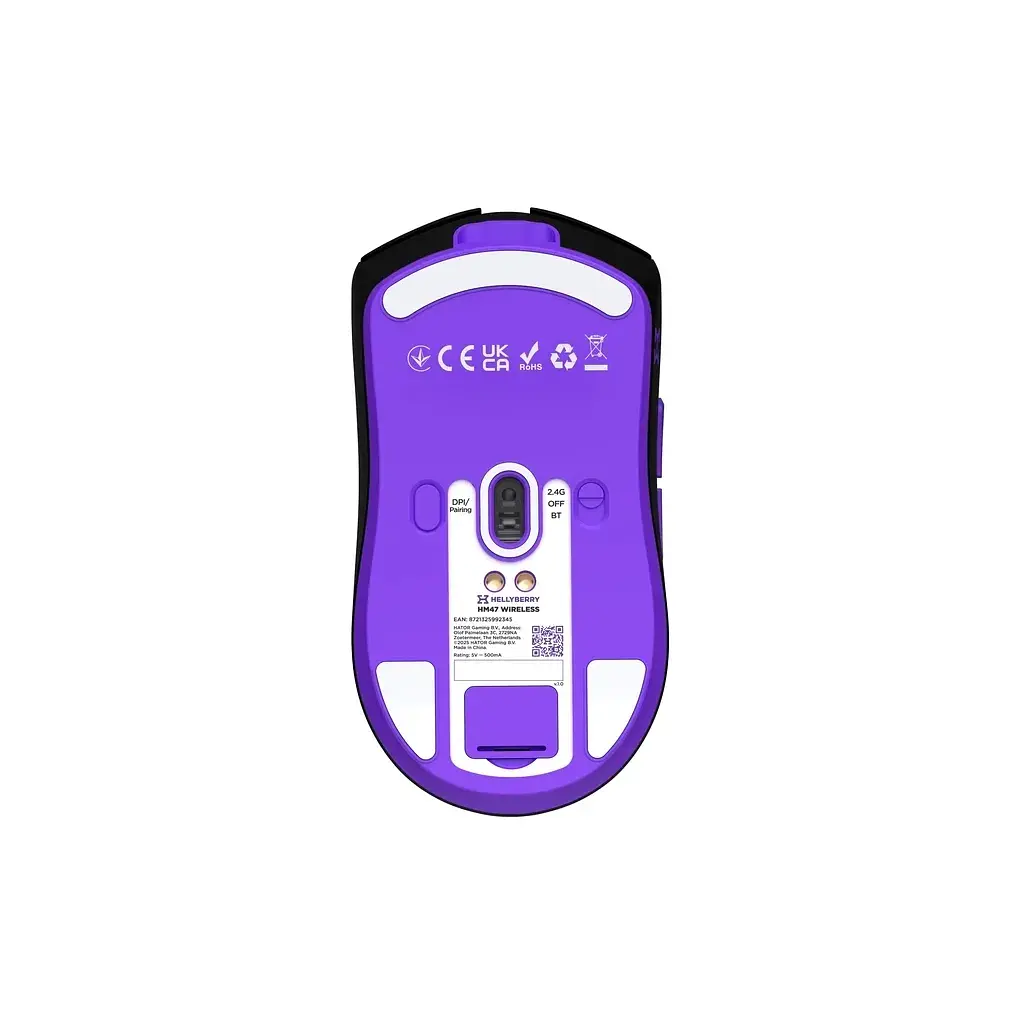 Мишка Hator Hellyberry HM47 Wireless Black/Violet (HM47_black_violet) - фото 7