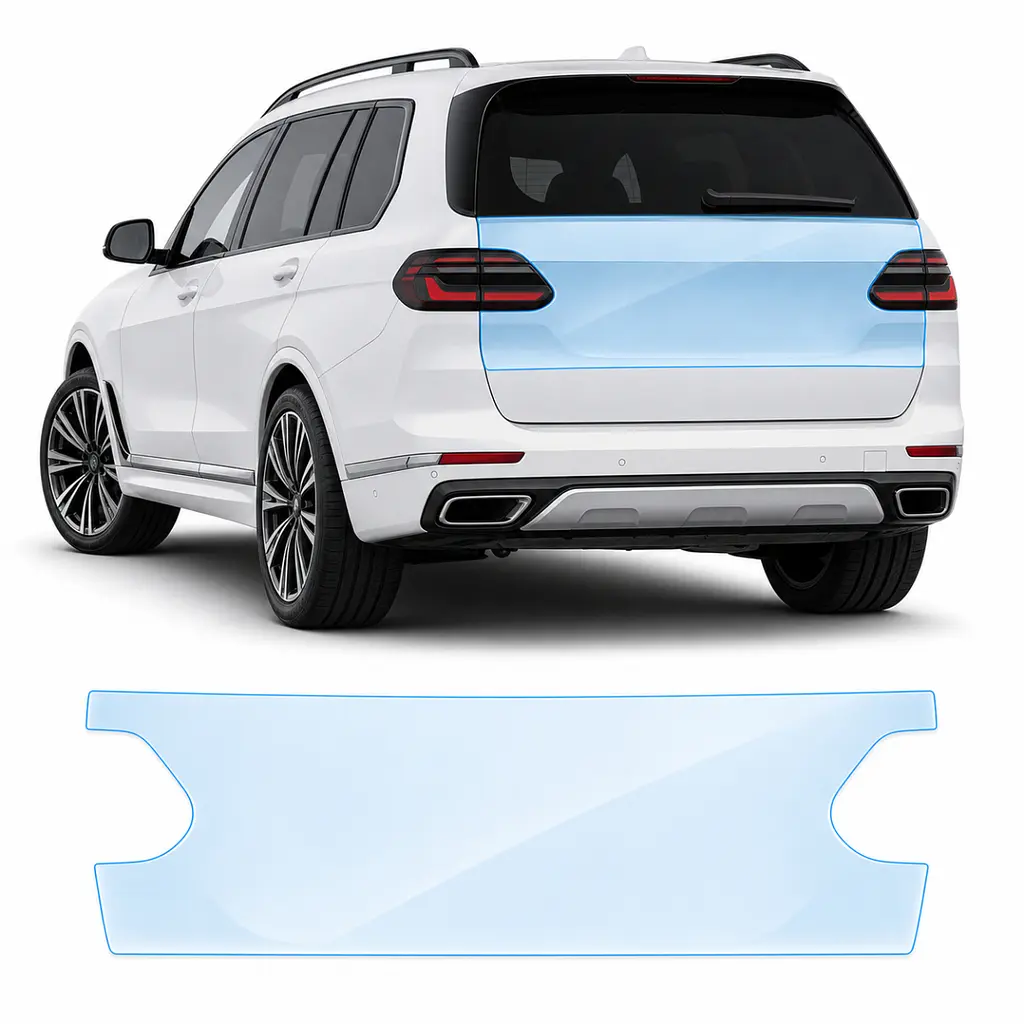 Антигравійна захисна бронеплівка за лекалами для BMW X7 G07 facelift 2022- зона кришки багажника