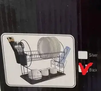Сушіння для посуду Dish Rack WL 2605 S чорна - фото 6