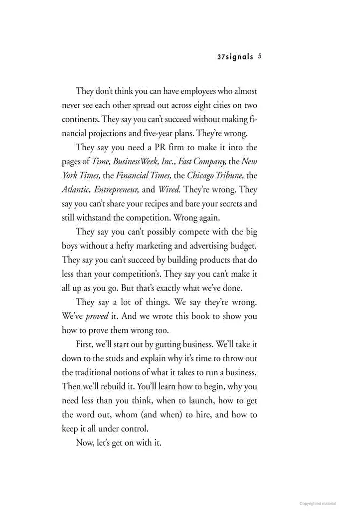 ReWork: Change the Way You Work Forever - фото 9