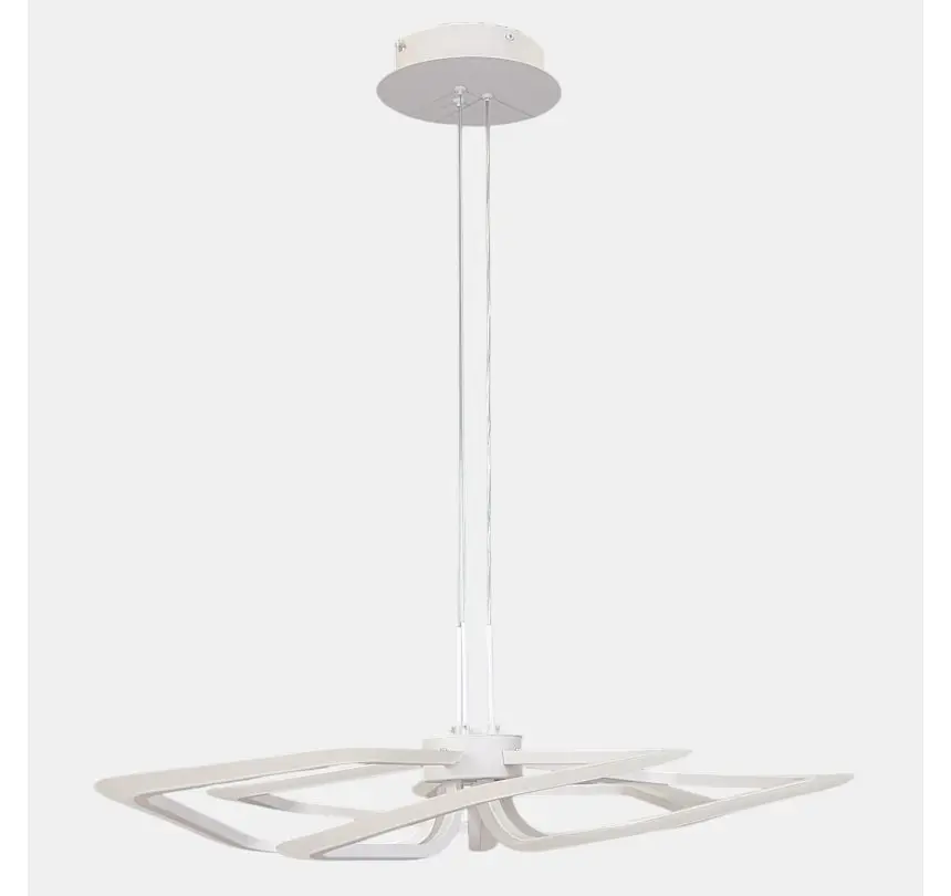 Біла компактна підвісна LED люстра з 5 контурами Artlight 2406-5DS-WH - фото 3