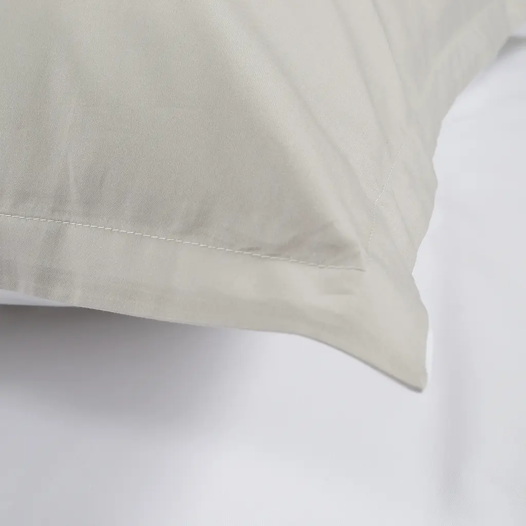 Наволочки с ушками сатин premium 300ТС Lotus Home - Florida серый 50x70+2,5 (2 шт) - фото 2