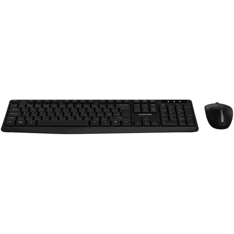 Комплект (Клавіатура та миша) CANYON SET-W01 Keyboard+Mouse Wireless Black - фото 4