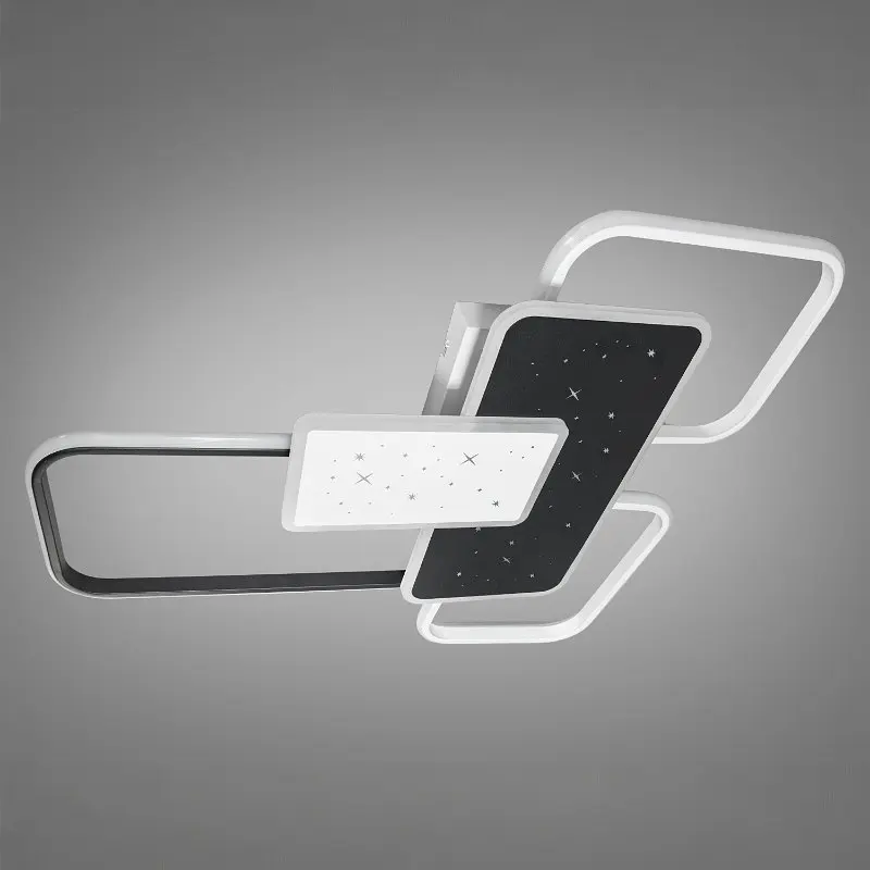 LED люстра модерн 2449WH+BK dimmer - фото 3