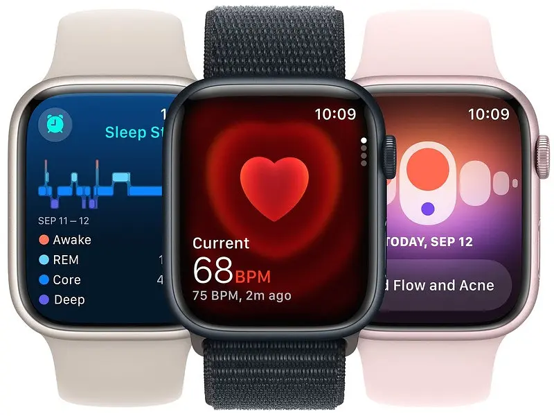 Смарт-годинник Apple Watch Series 9 GPS 45mm Midnight Aluminum Case w. Midnight S. Loop (MR9C3) - фото 7
