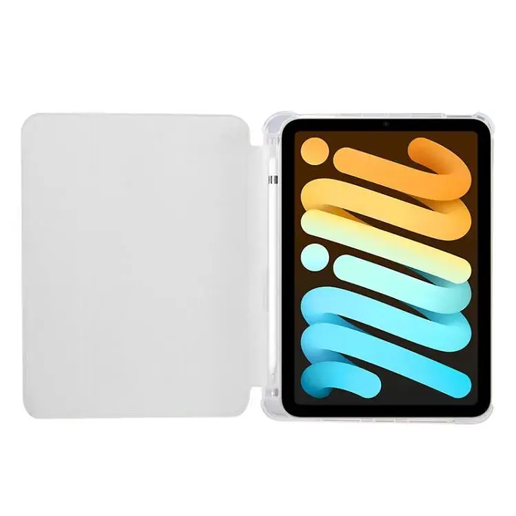 Чехол-книжка BeCover Soft TPU с креплением Apple Pencil для Apple iPad Mini 7 2024 Gray (712439) - фото 4