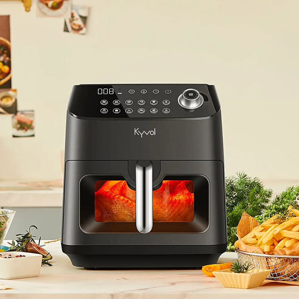 Мультипечь Kyvol AF600 1350Вт/чаша керамическая 5.7л/программ:12/сенсорное управление/таймер/черная - фото 8