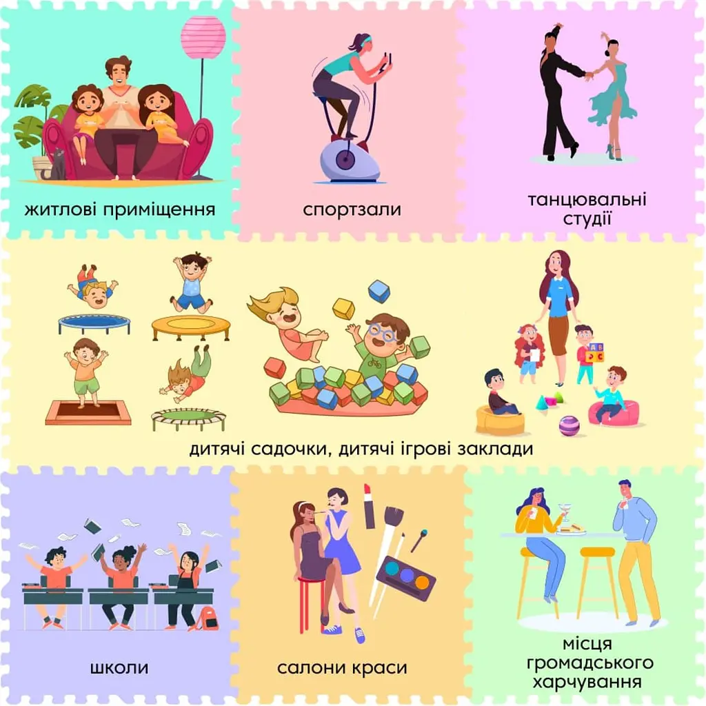 Підлога пазл - модульне покриття для підлоги 600x600x10мм сіре дерево (МР9) - фото 4