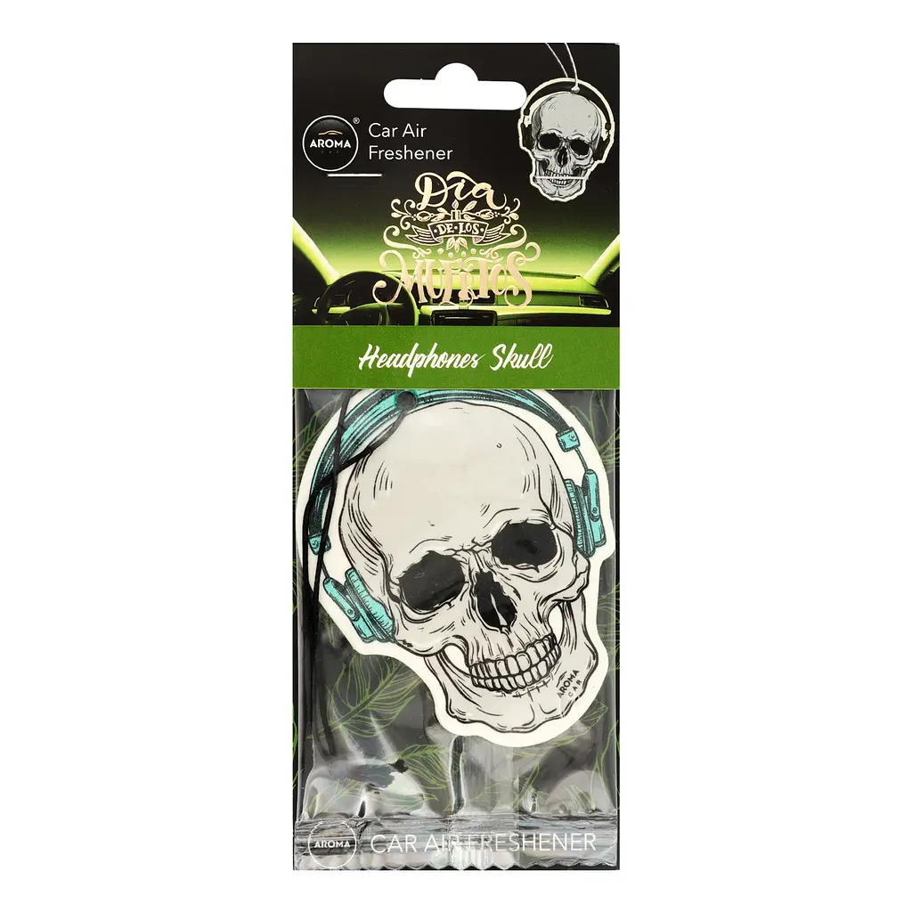 Ароматизатор Aroma Car Dia De Los Muertos Headphone Skull - фото 2