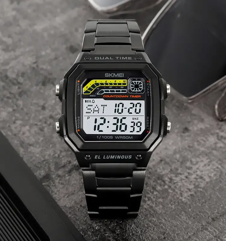 Спортивний годинник чоловічий Skmei 2307 Чорний (2686622578) - фото 4