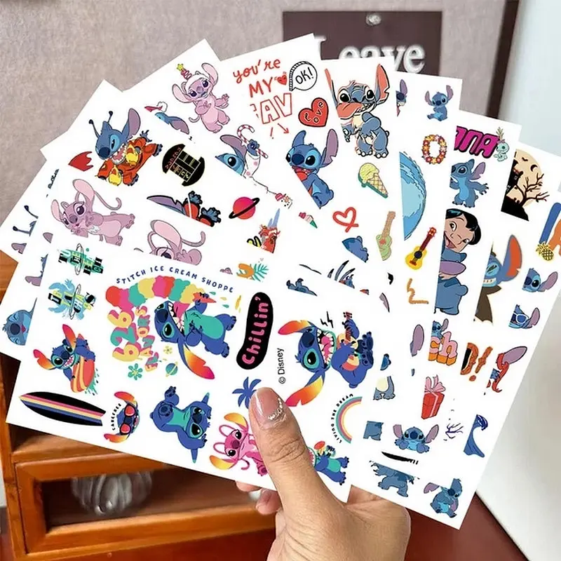 Набір тимчасових тату "Ліло та Стіч №2" Fresh Tattoo lilo-stich-tattoo-2-1, 10 штук, розмір 12 х 7 см - фото 6