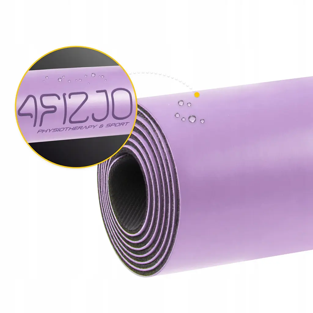 Килимок (мат) спортивний 4FIZJO PU 183 x 68 x 0.4 см для йоги та фітнесу 4FJ0589 Violet (P-5907739319548) - фото 14