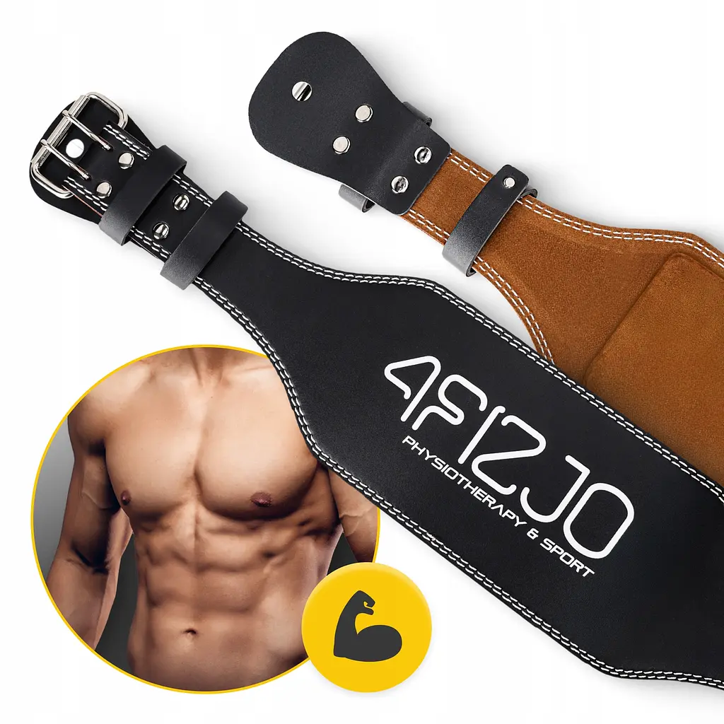 Пояс для важкої атлетики 4FIZJO шкіряний Size S Black (P-5905973404297) - фото 3