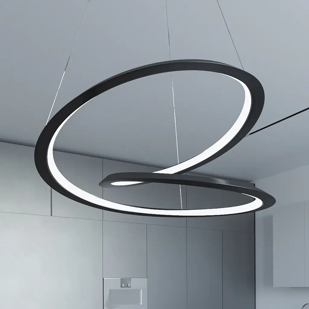 Люстра MJ-Light HELIX D800 4000K BK 12028 - фото 2