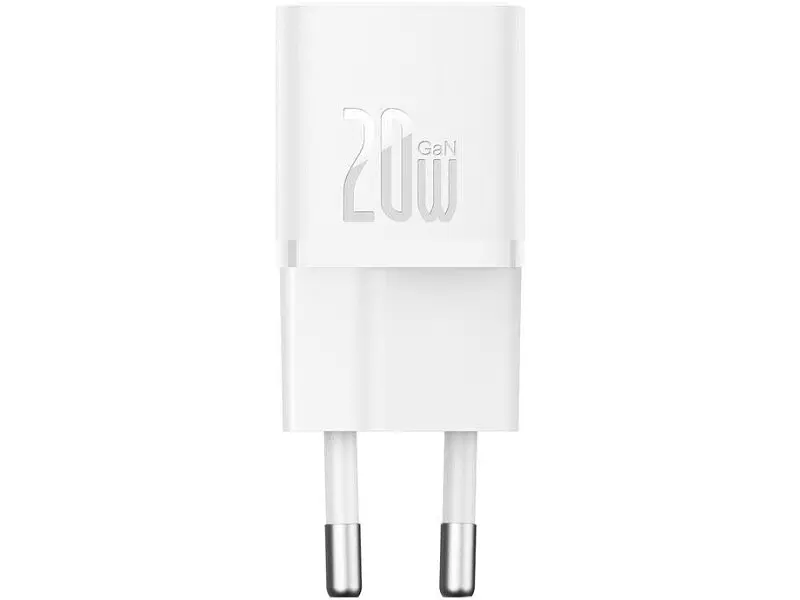Мережевий зарядний пристрій BASEUS GaN5 Fast Charger (mini) 1C 20 W White (CCGN050102) - фото 3