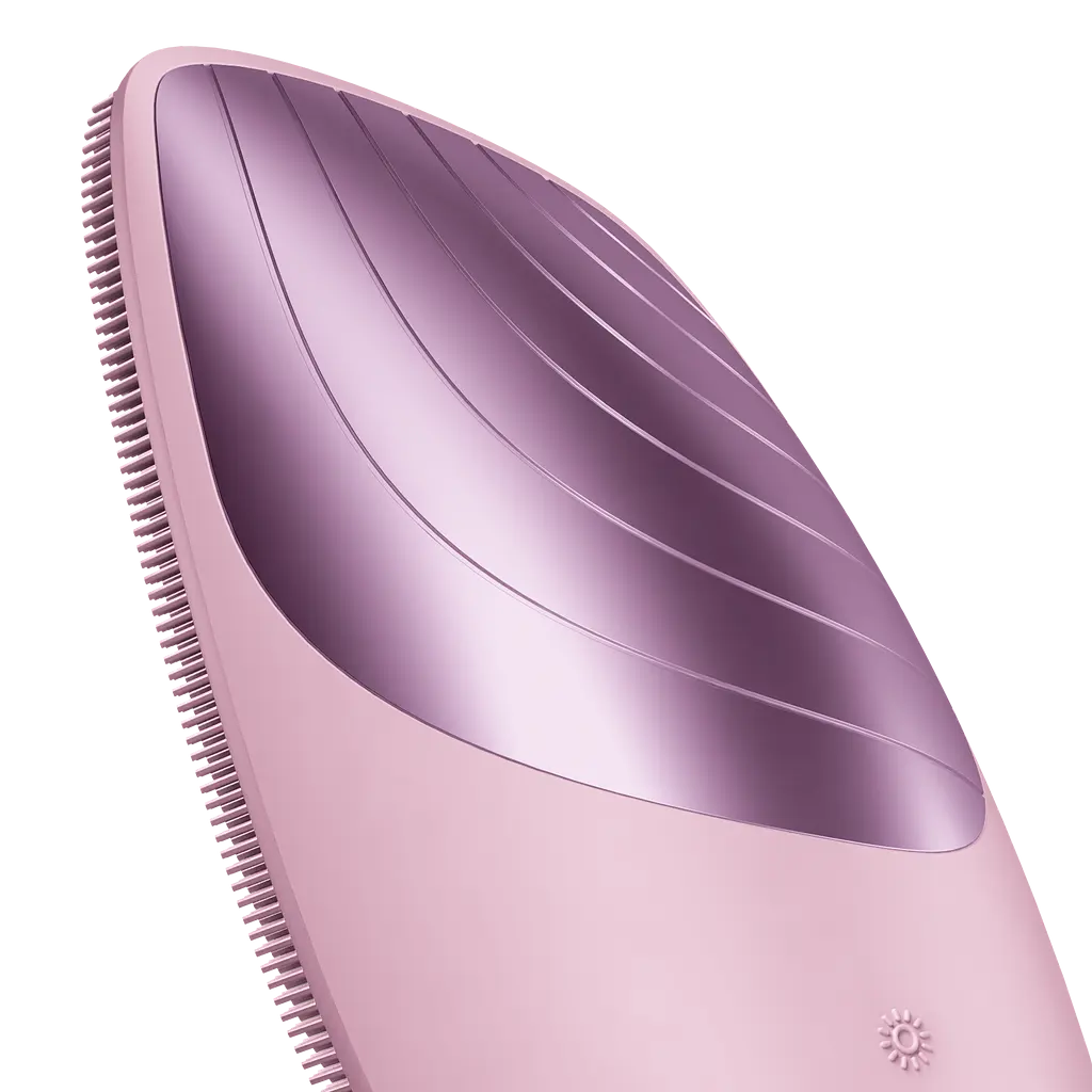 Електронна звукова термощітка для обличчя GESKE Sonic Thermo Facial Brush 6 в 1 рожева  - фото 4