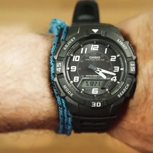 Наручные мужские часы электронные круглые оригинал из Японии Casio Collection AQ-S800W-1BVEF - фото 3