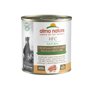 Консервований корм Almo Nature (Альмо Натюр) для собак усіх порід з куркою, морквою та рисом (280 гр.) - фото 1