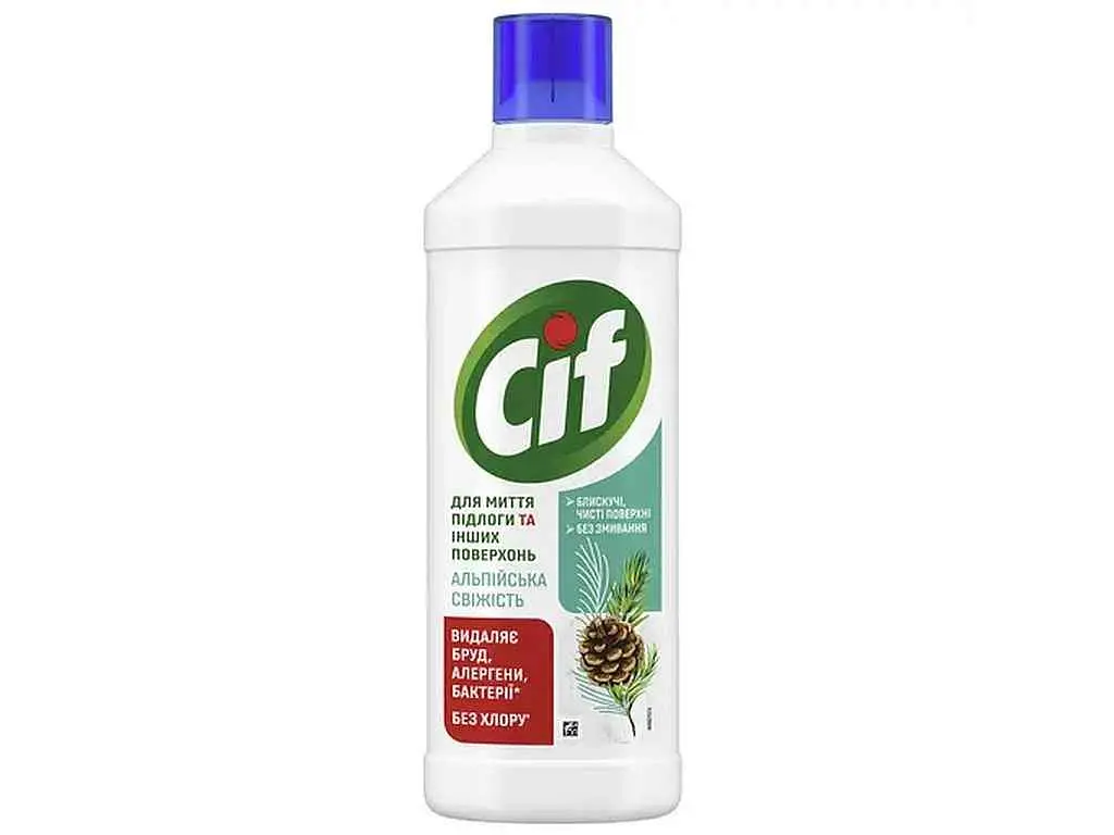 Засіб для миття підлоги CIF 1,1л та стін АЛЬПІЙСЬКА СВІЖІСТЬ