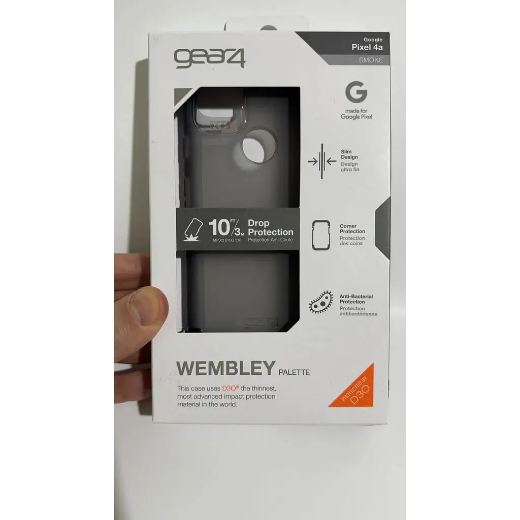 Противоударный силиконовый чехол Gear4 Wembley Palette для Google Pixel 4a (5.8") Smoke (702005704) - фото 4