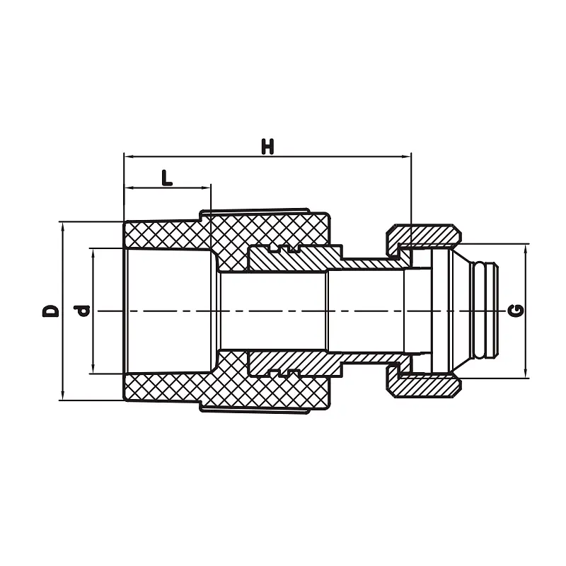 Муфта з євроконусом та накидною гайкою Koer K0240.Pro - 20x3/4 PPR white KP3134 - фото 2